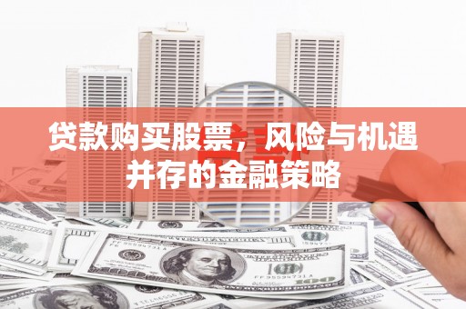 新郑贷款购买股票，风险与机遇并存的金融策略