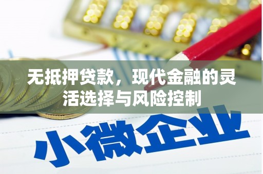 新郑无抵押贷款，现代金融的灵活选择与风险控制