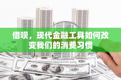 新郑借呗，现代金融工具如何改变我们的消费习惯
