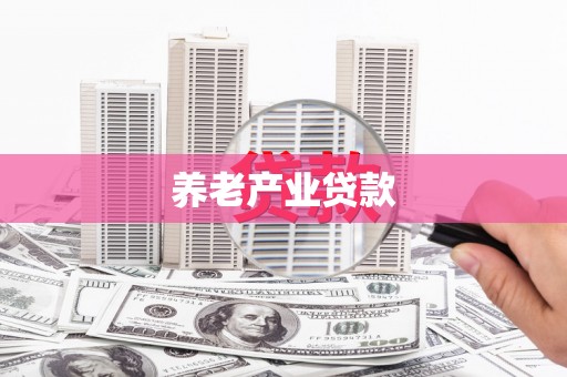 新郑养老产业贷款