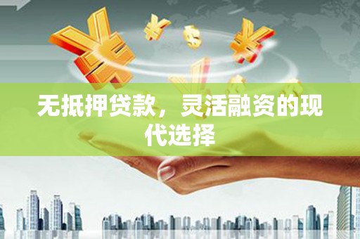 新郑无抵押贷款，灵活融资的现代选择