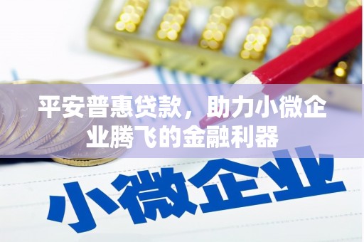 新郑平安普惠贷款，助力小微企业腾飞的金融利器
