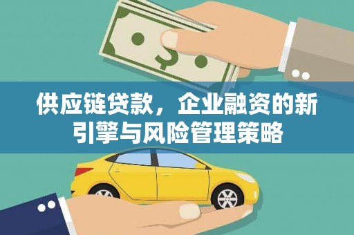新郑供应链贷款，企业融资的新引擎与风险管理策略