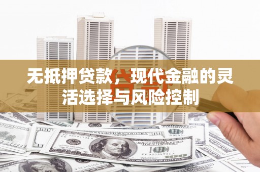 新郑无抵押贷款，现代金融的灵活选择与风险控制
