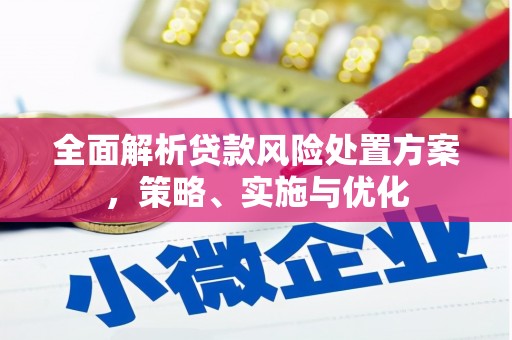 新郑全面解析贷款风险处置方案，策略、实施与优化